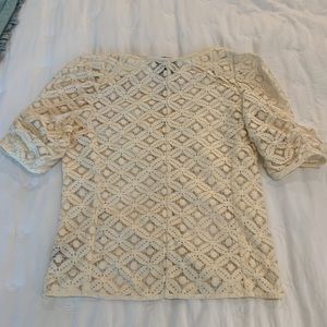 Two of Us Anthropology lace blouse